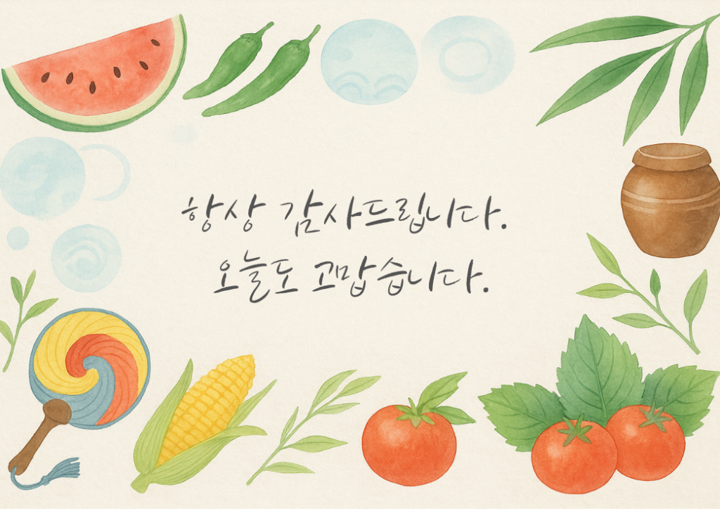 韓国夏の紙懐紙